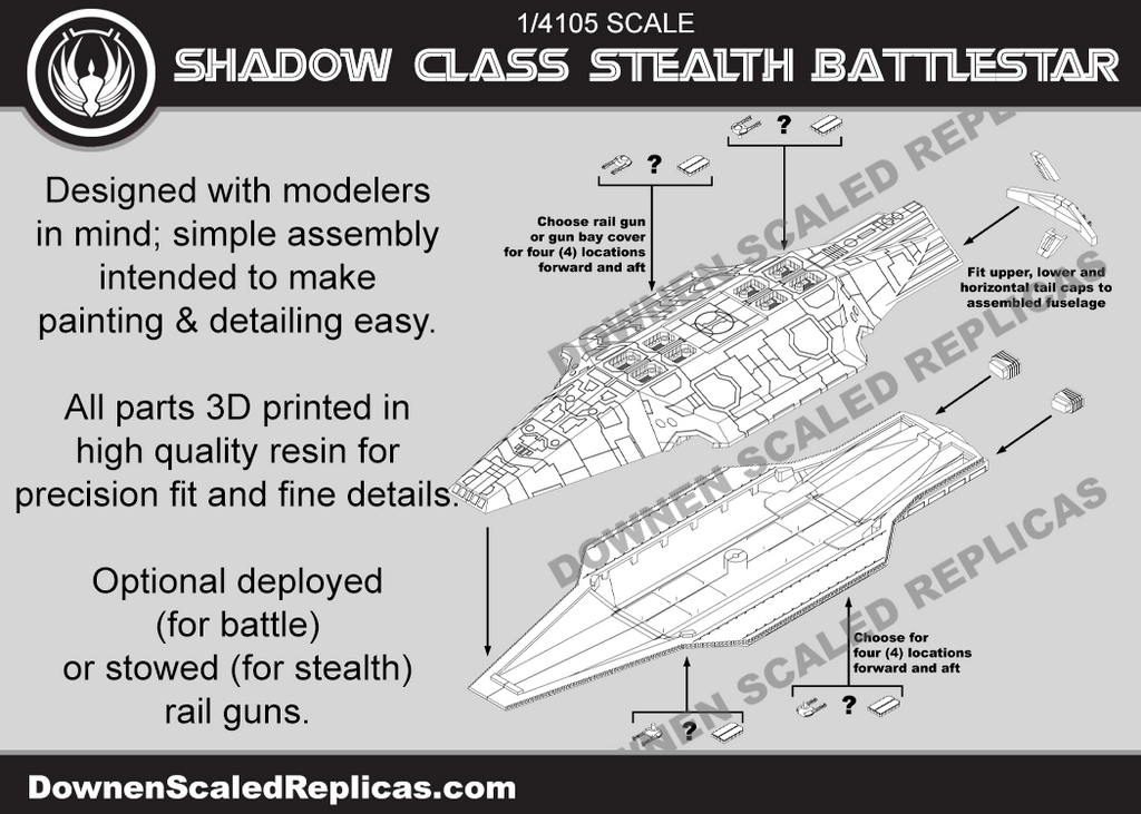 1/4105 Shadow Class Stealth Battlestar