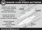 1/4105 Shadow Class Stealth Battlestar