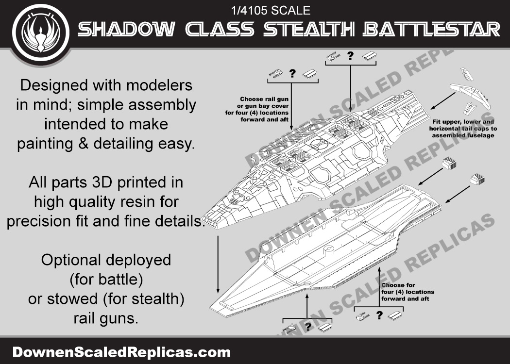 1/4105 Shadow Class Stealth Battlestar