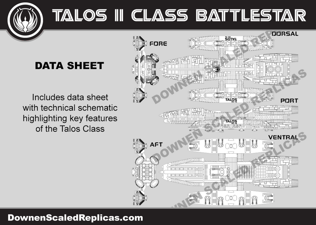 1/4105 Talos II Class Battlestar