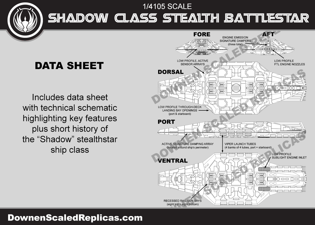 1/4105 Shadow Class Stealth Battlestar