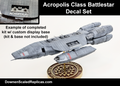 1/4105 Acropolis Class Battlestar Decals