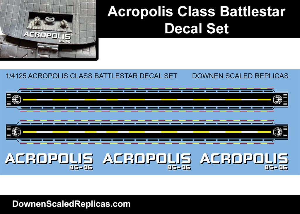 1/4105 Acropolis Class Battlestar Decals