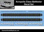 1/4105 Acropolis Class Battlestar Decals