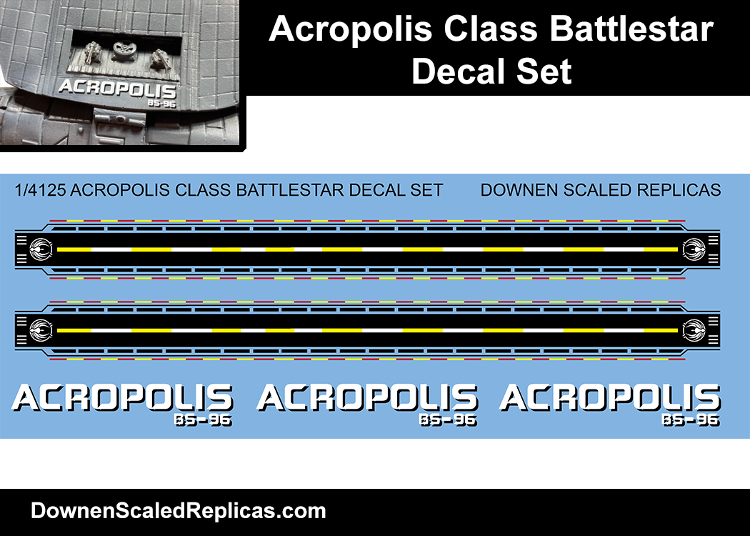 1/4105 Acropolis Class Battlestar Decals