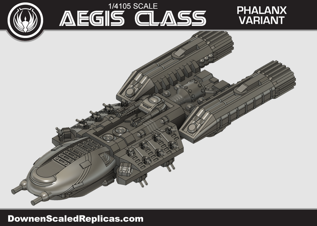 1/4105 Colonial Fleet Aegis Corvette – Phalanx