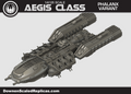 1/4105 Colonial Fleet Aegis Corvette – Phalanx