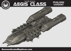 1/4105 Colonial Fleet Aegis Corvette – Phalanx