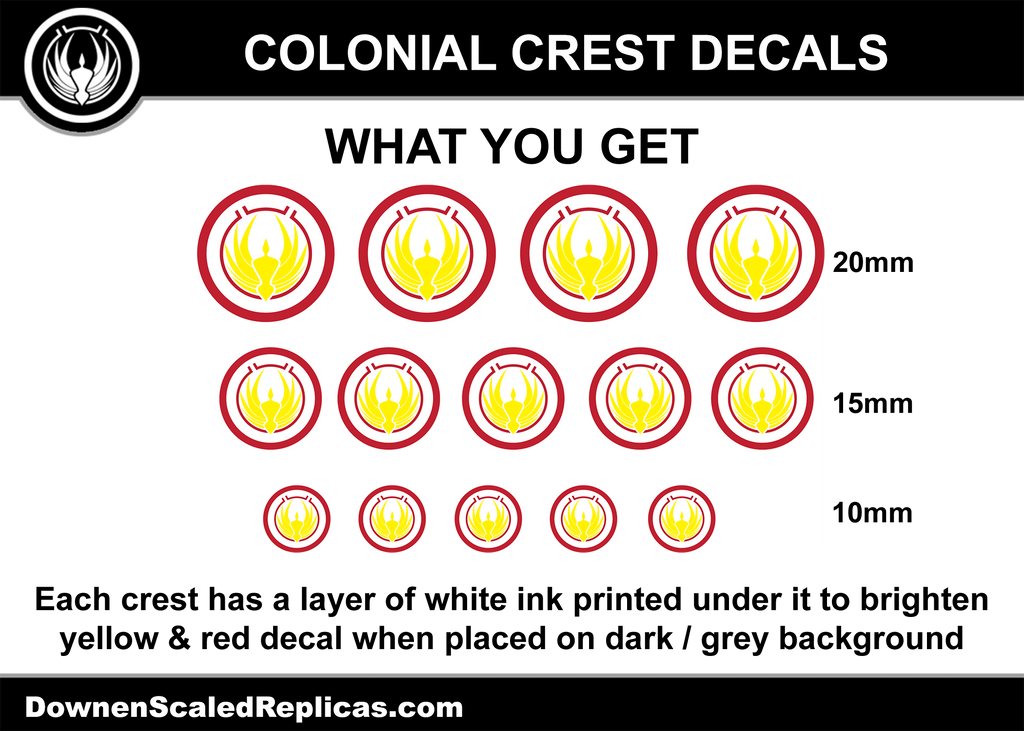Colonial Crest Decal Set