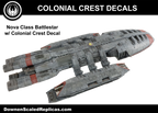 Colonial Crest Decal Set