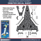 Convair Space Shuttlecraft Orbiter Decal Sheet