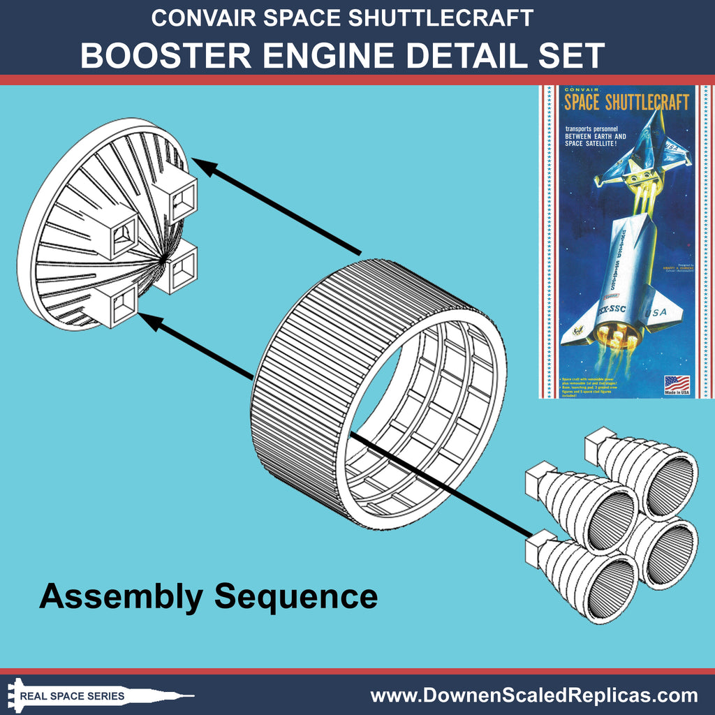 Convair Space Shuttlecraft Booster Engine Detail Set