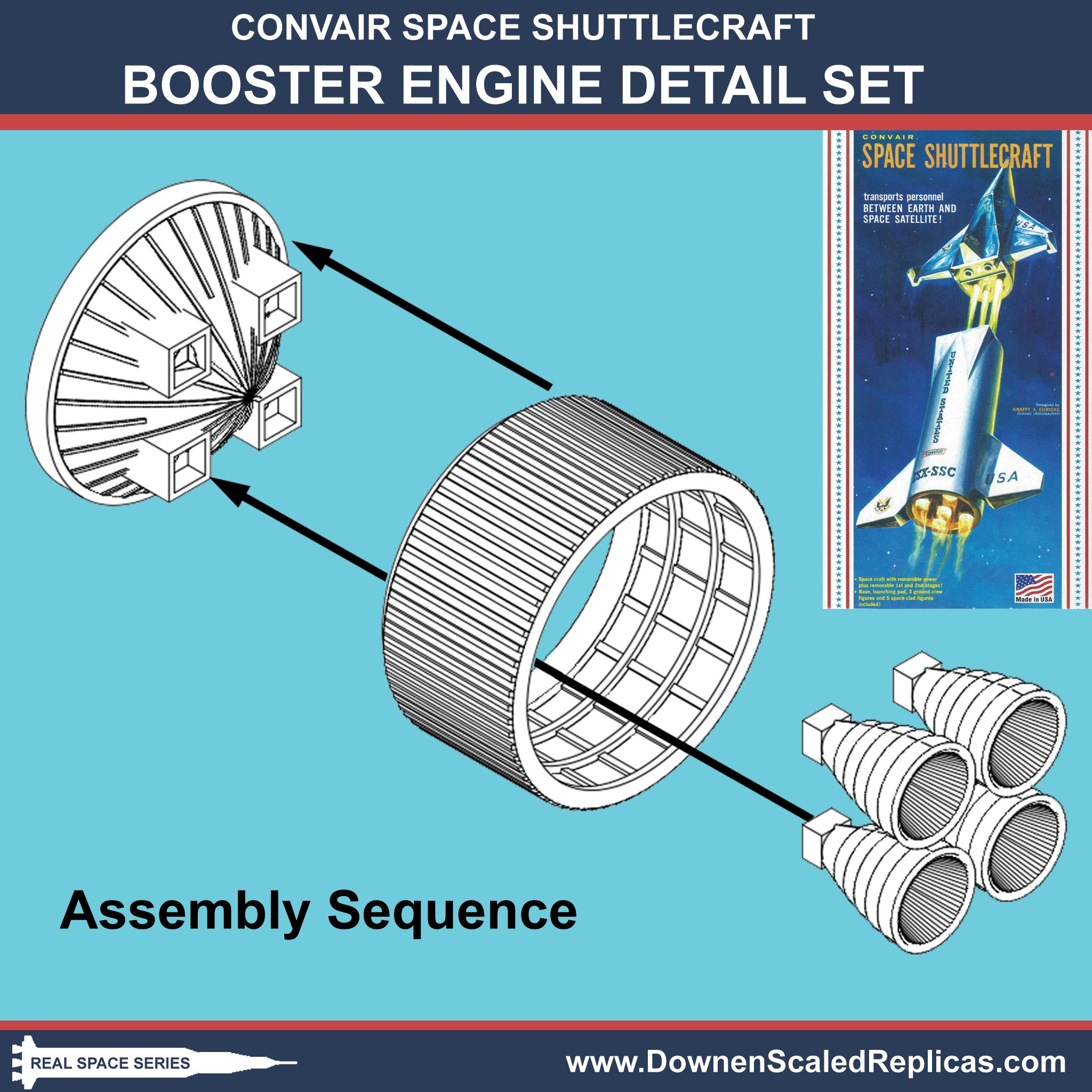 Convair Space Shuttlecraft Booster Engine Detail Set