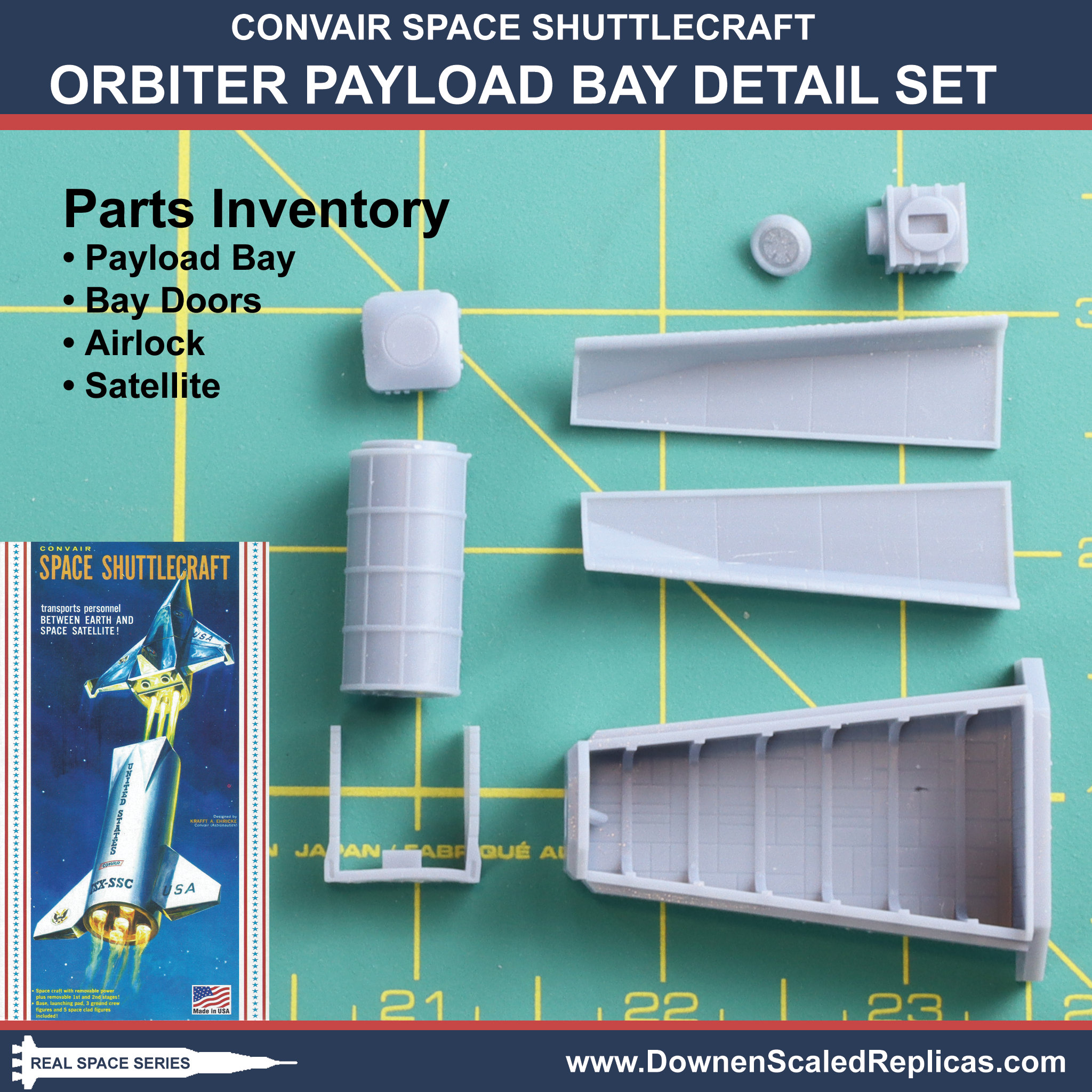 Convair Space Shuttlecraft Payload Bay Detail Set