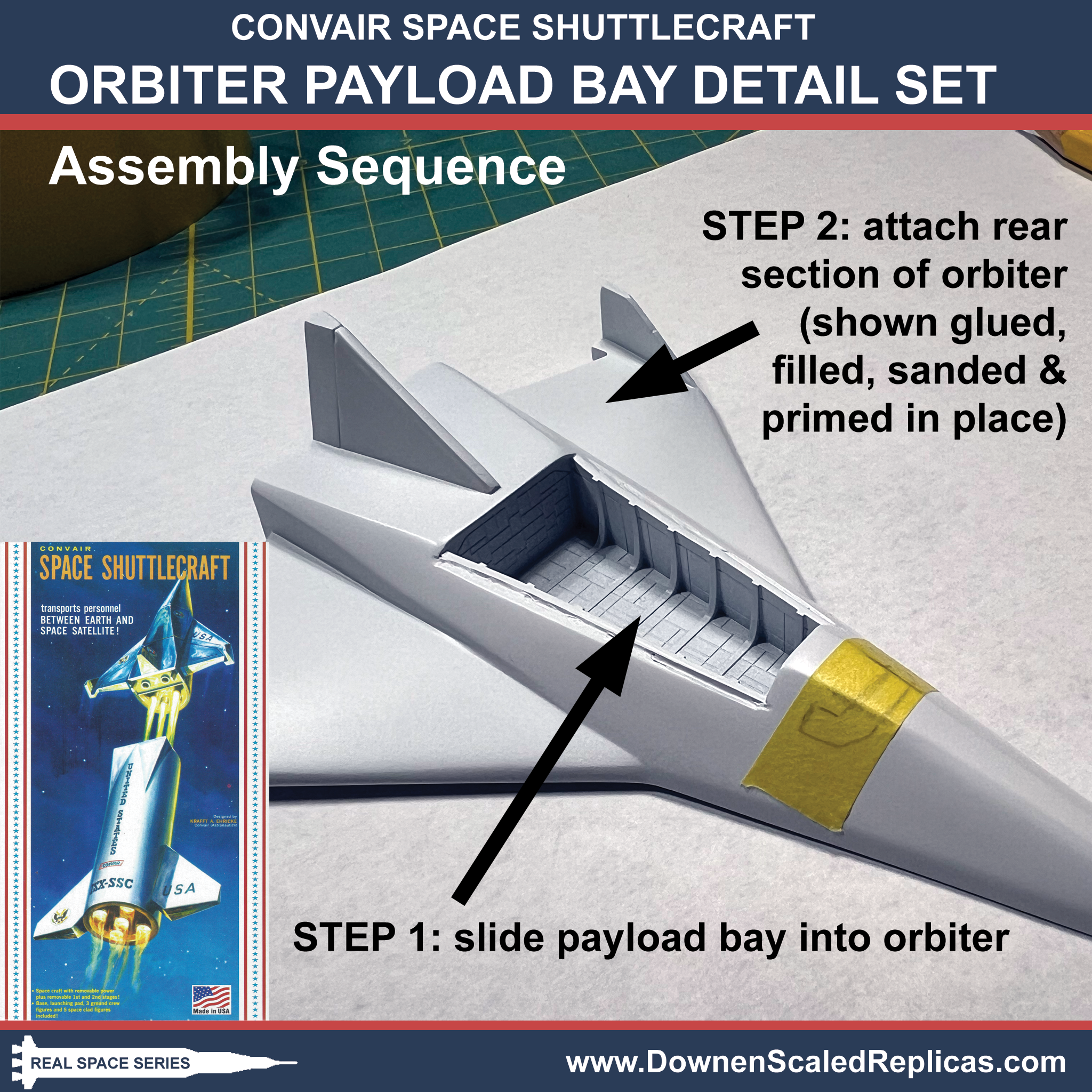Convair Space Shuttlecraft Payload Bay Detail Set