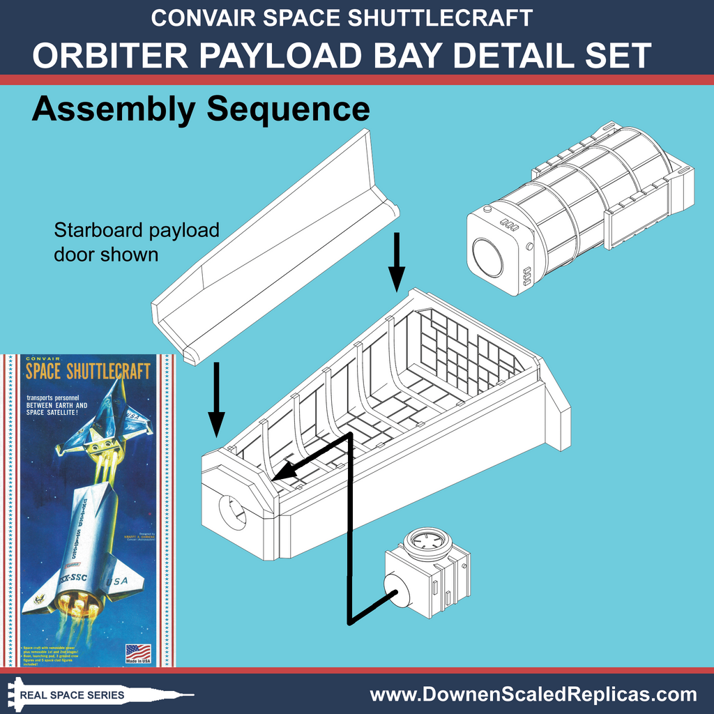 Convair Space Shuttlecraft Payload Bay Detail Set
