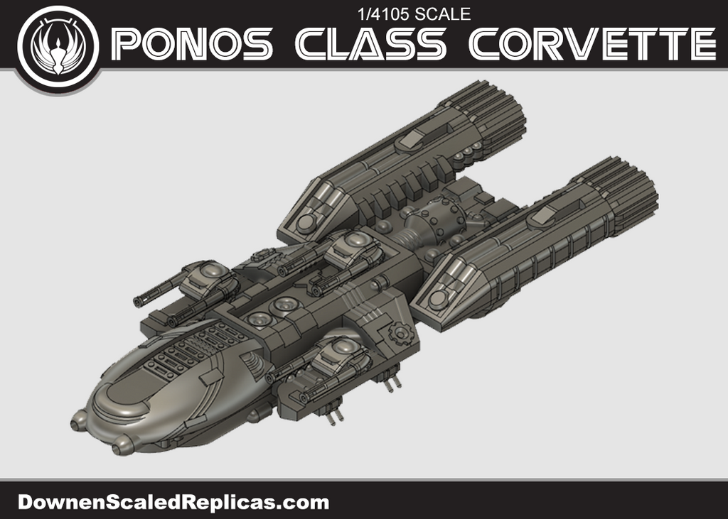 1/4105 Colonial Fleet Corvette
