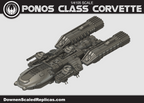 1/4105 Colonial Fleet Corvette