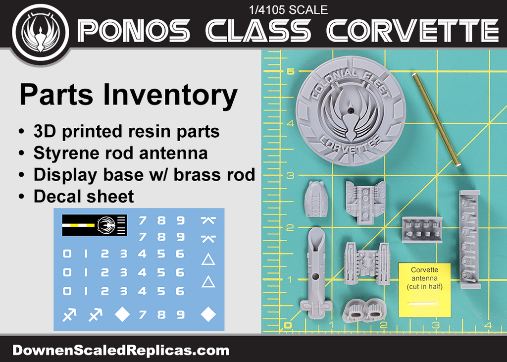 1/4105 Colonial Fleet Corvette