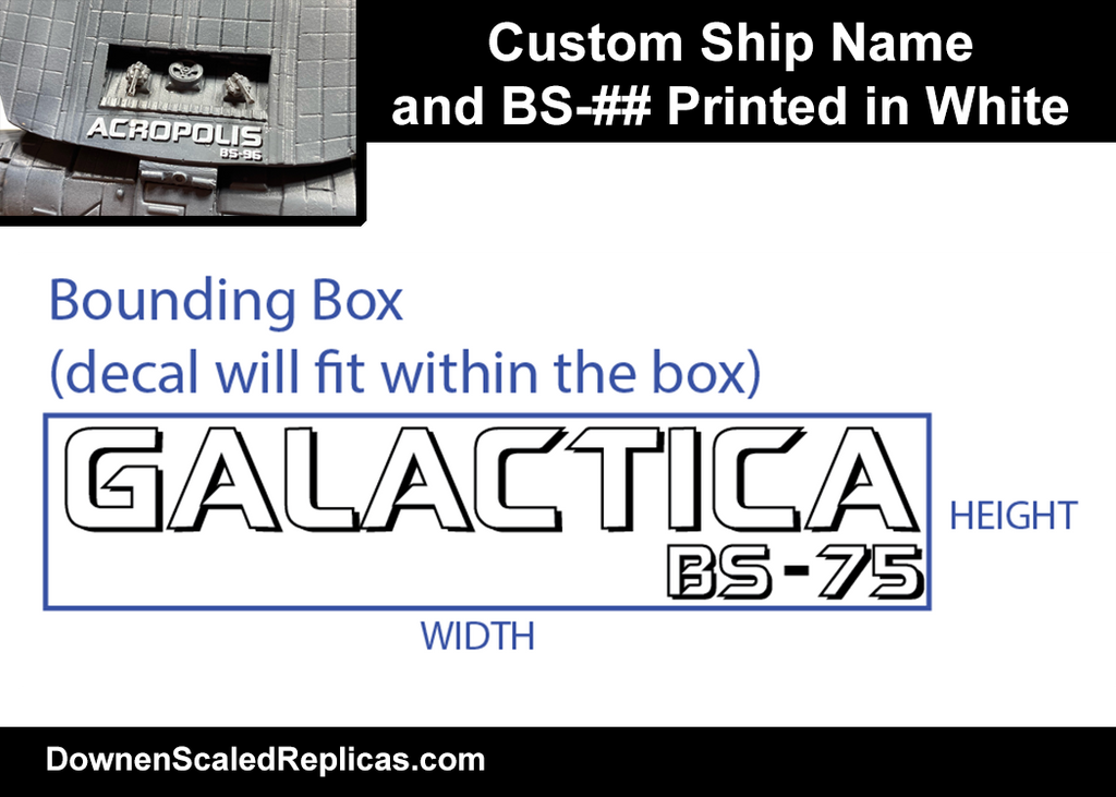 1/4105 Custom Ship Name Decals