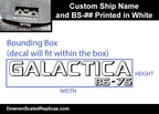 1/4105 Custom Ship Name Decals