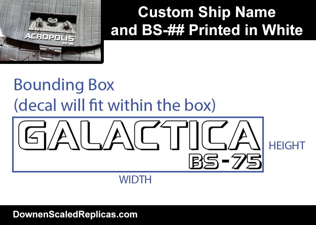 1/4105 Custom Ship Name Decals
