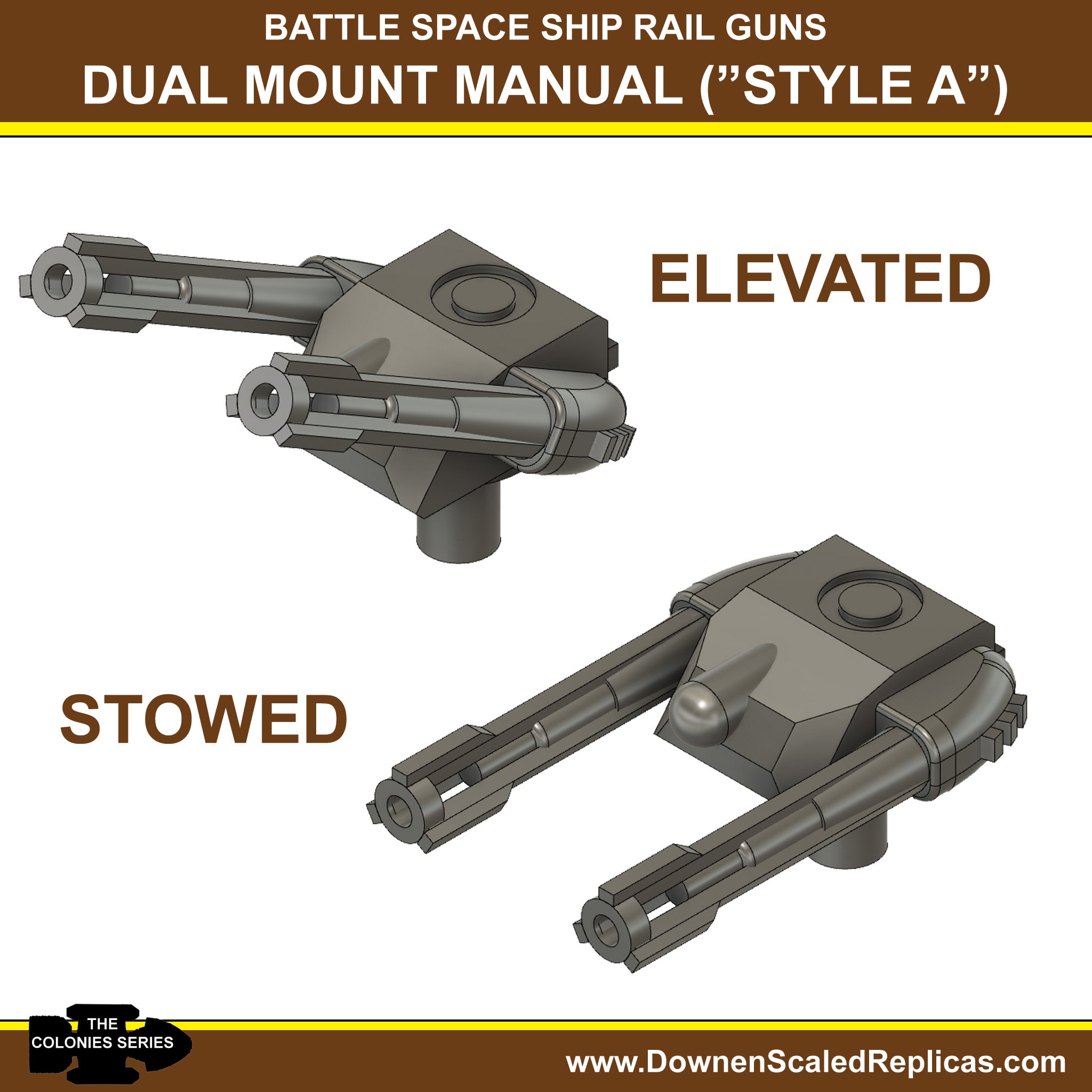 1/4105 Rail Guns - Style A (manual)