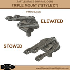1/4105 Rail Guns - Style C Triple Mount