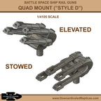 1/4105 Rail Guns - Style D Quad Mount
