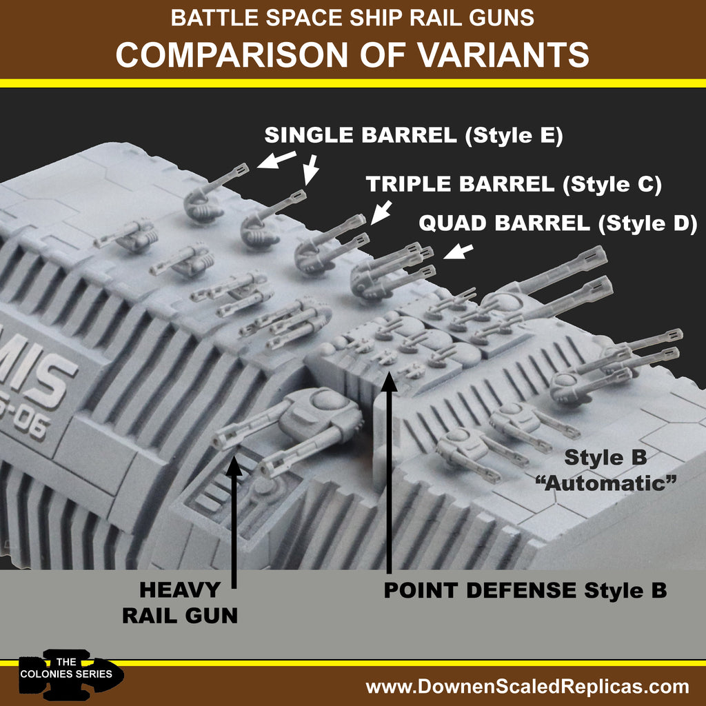 1/4105 Rail Guns - Style B (automated)