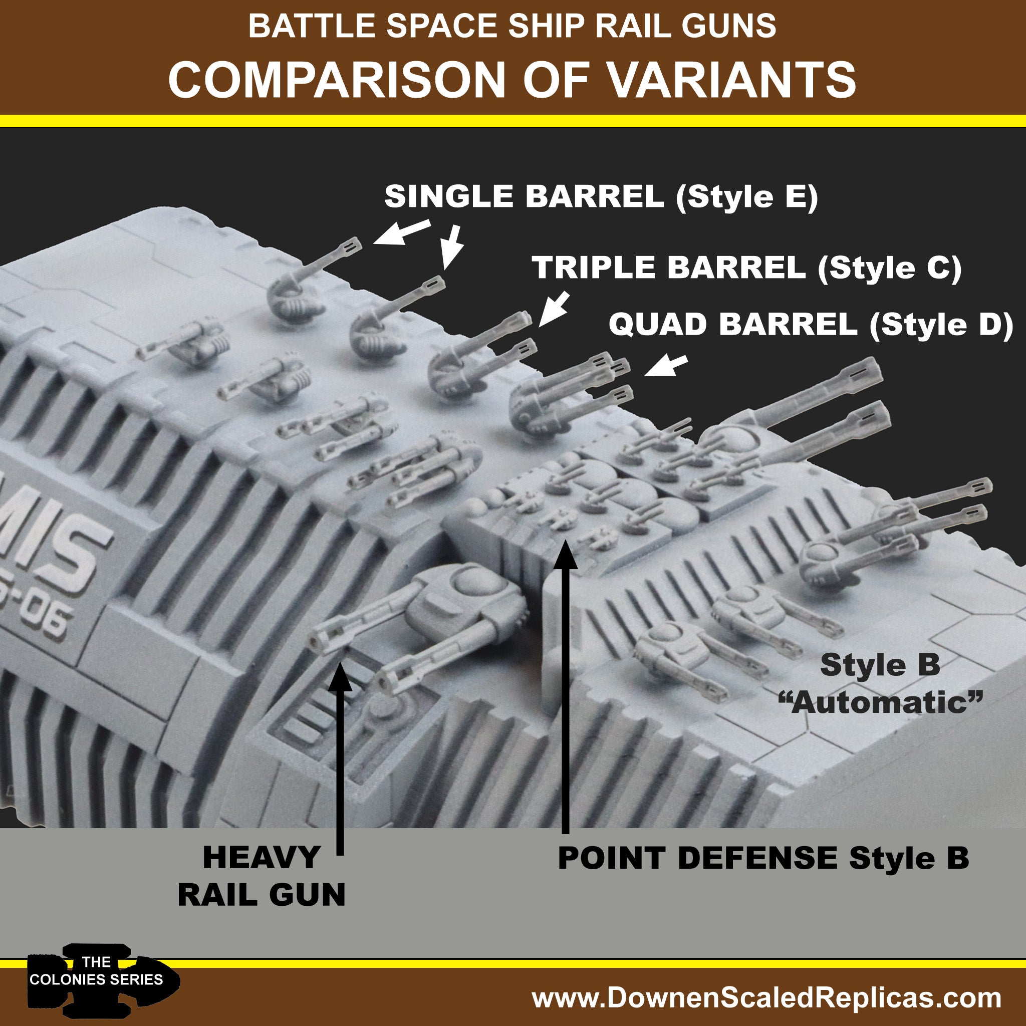 1/4105 Rail Guns - Style B (automated)