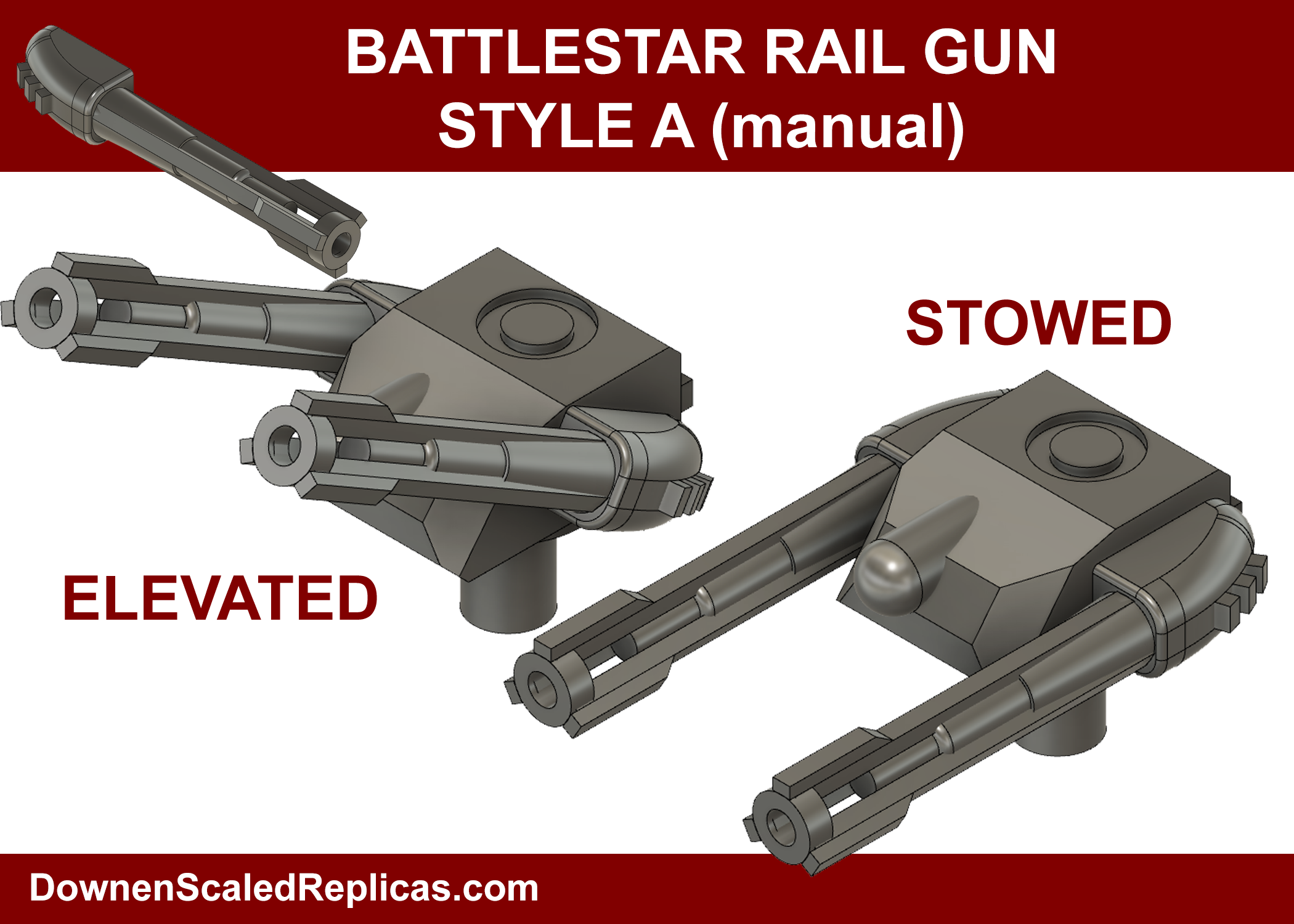 1/4105 Rail Guns - Style A (manual)